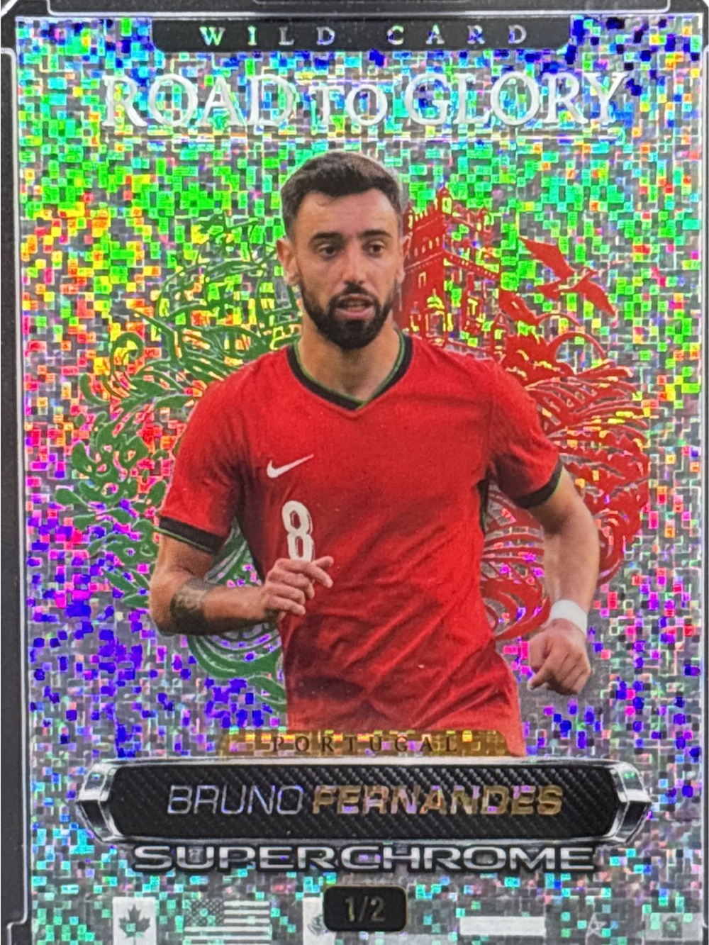 Wild Card Bruno Fernandes Soccer Trading Card - SuperChrome LE 1/2
